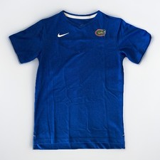 NIKE FLORIDA GATORS YOUTH DRI FIT  BLUE ORANGE SHORT SLEEVE KIDS BOYS SIZE L