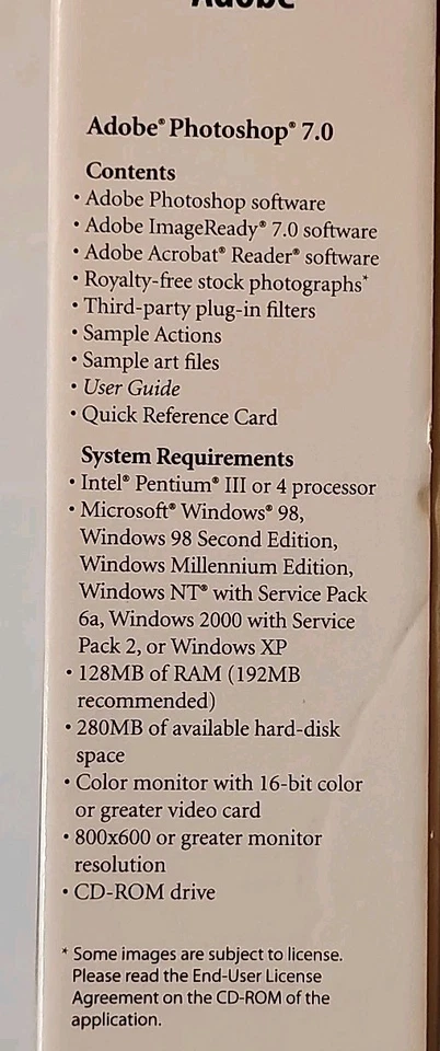 Adobe Photoshop 7 Upgrade  Literature CDs Plus  Adobe Photo Shop 4, 5 And 5.6 - Imagem 4 de 4