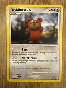 Pokémon TCG Teddiursa Mysterious Treasures 105/123 Regular Common VLP