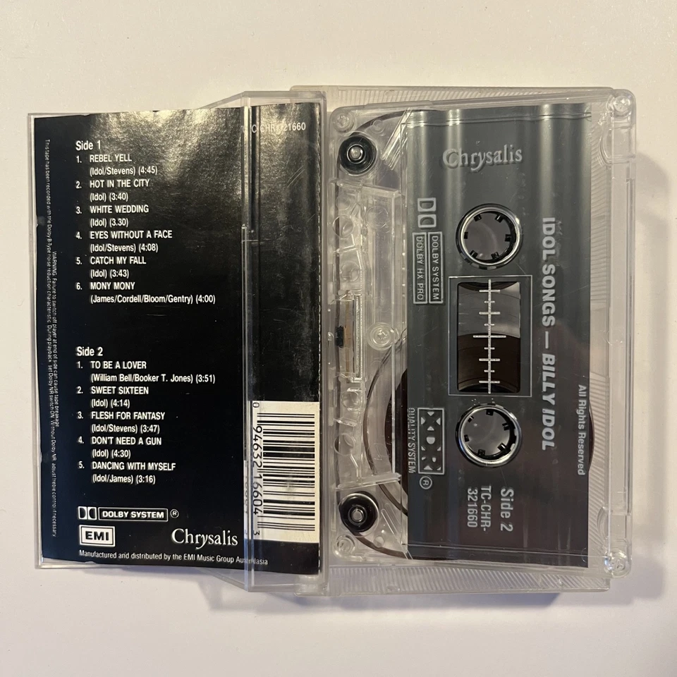 Idol Songs 11 Of The Best Cassette Album Billy Idol Greatest Hits - Image 4 of 4