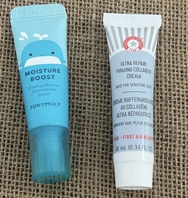 TONYMOLY Moisture Boost Serum & First Aid Beauty Collagen Cream Set