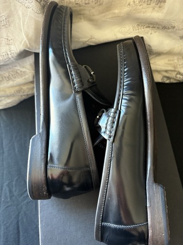 Dolce & Gabbana Logo Bit Black Leather Loafers. Size 7US - Picture 7 of 20