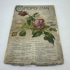 June 1896 - The Cosmopolitan Monthly Magazine Vol. XXI No. 2 Rare antique book