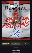 DIGITAL Yves Missi Auto /10 Red Baseline Signatures Topps Finest NBA Collect