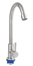 304 Stainless Galley One Hole Single Handle Modern High Arc Bar Sink Faucet Suit