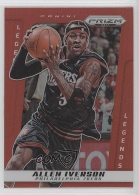 2024-25 Panini Prizm Deca Legends Red Prizm 71/199 Allen Iverson #227 HOF 1c5x