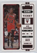 2022-23 Panini Contenders Bronze Game Ticket Ayo Dosunmu #84 0l9v