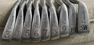 #ad PowerBilt Citation Blade Irons RH 3 PW SW True Temper Steel Shafts EUC $103.20