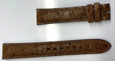 16mm Brown Genuine Ostrich Watch Band - USA