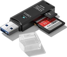 0 Micro SD Card Reader, 5Gbps 2-in-1 SD Card Reader to USB Adapter, Memory Ca...