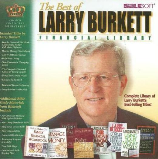 The Best Of Larry Burkett Financial PC Bible + Library 2021new shipping free shipping CD titles Sales results No. 1