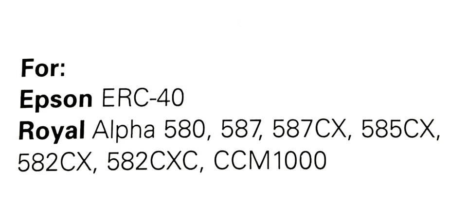 Caja registradora POS CINTA 2 paquetes púrpura para Epson ERC-40 Porelon #11357 Royal Alpha Foto 2 de 3
