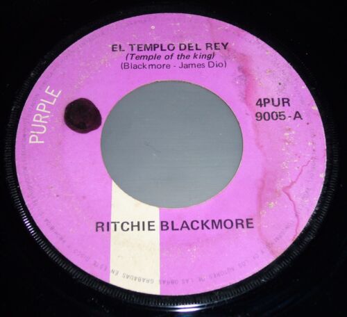 RITCHIE BLACKMORE'S RAINBOW Temple of the King 7" 45 RPM / DIO RARE VENEZUELA ♫♫ - Foto 2 di 3