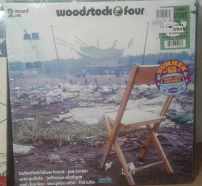 WOODSTOCK Four - Various (2019 Rhino) 2-LP Green & White Vinyl - NEW
