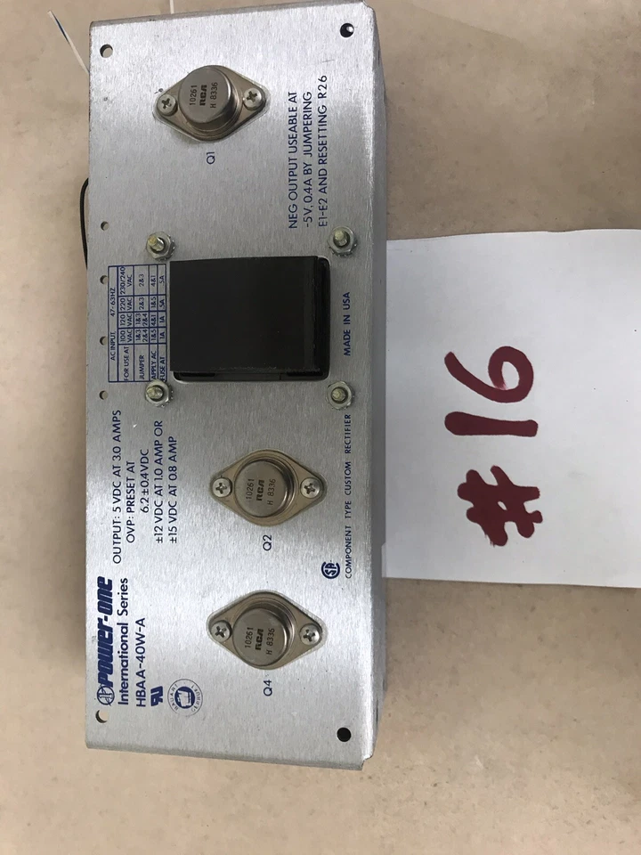 Power One HBAA-40W-A  Power Supply - Image 3 of 4