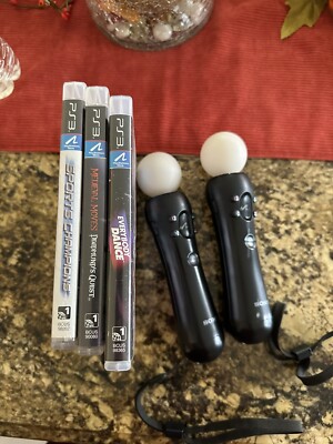Sony PlayStation 3 Move Motion Controller - With 3 Games (no Charger)