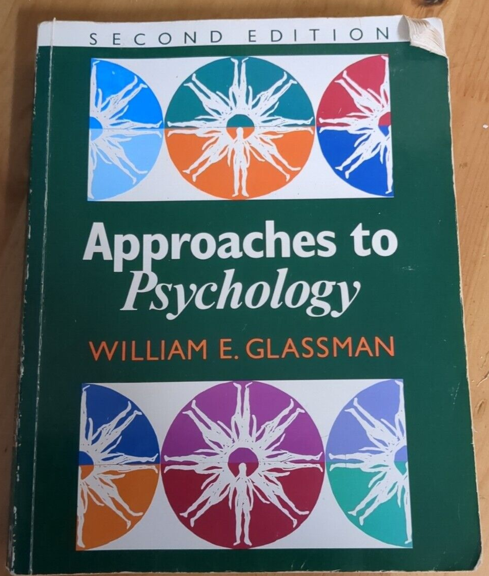 APPROACHES TO PSYCHOLOGY by GLASSMAN (Paperback, 1995)