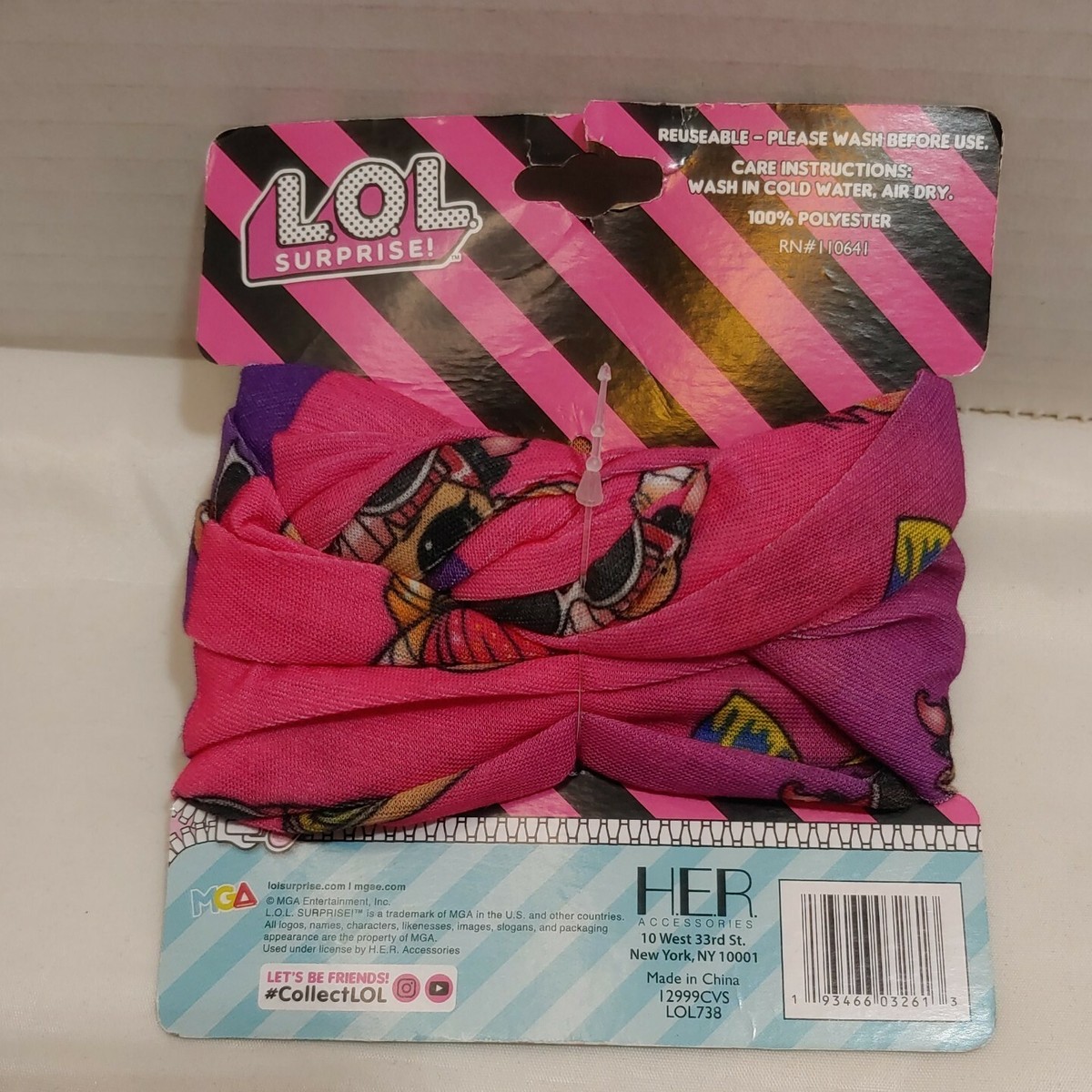 イメージ LOL Surprise! Protective Face cover - Headband washable reusable