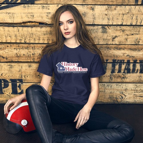 History Made Here York County T-Shirt Navy Blue S,M,L,XL,XXL - Picture 2 of 3