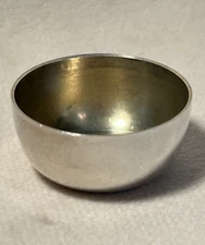 Tiffany and Co. Sterling Silver Vintage Salt Cellar Dish Gold Wash Inside
