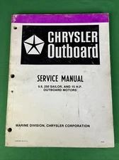 1982 Chrysler Outboard, 9.9, 250 Sailor, + 15HP, Service  Manual  OB 3869 OB3869