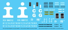 N Scale - ICG Auto Parts Box Car Letters Scheme Decal Set