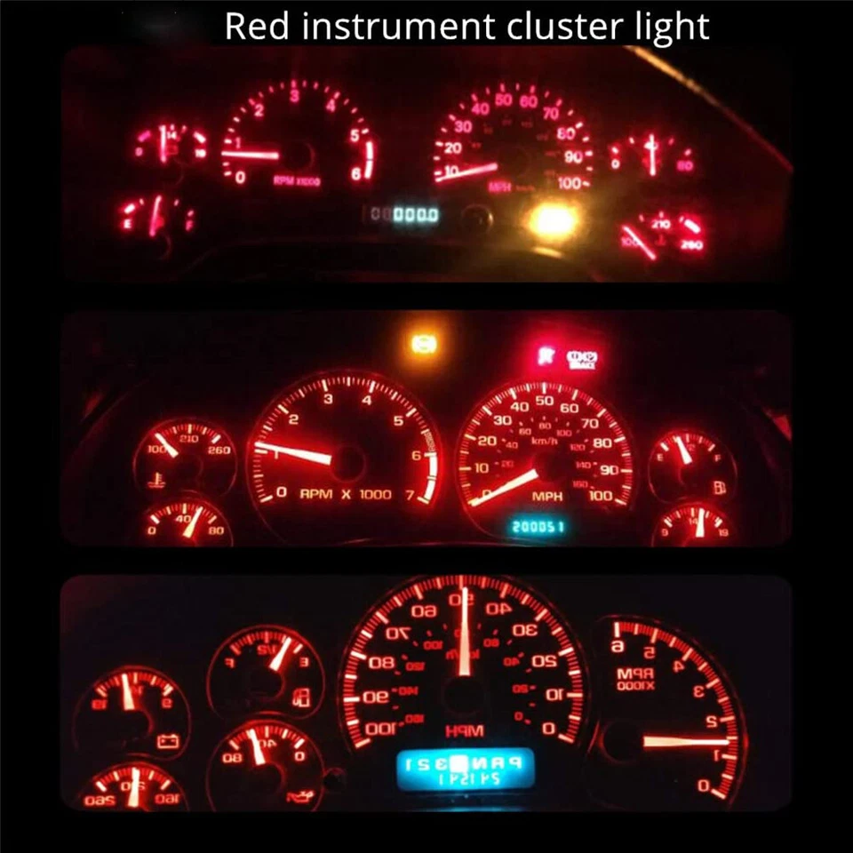 Cuadro de instrumentos LED rojo para velocímetro Ford Mustang 1979-1986 Foto 4 de 4