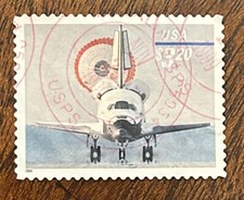 U.S. Priority Mail: 1998. Set of 1. SC 3261. 3.20 Shuttle Landing 08-01151