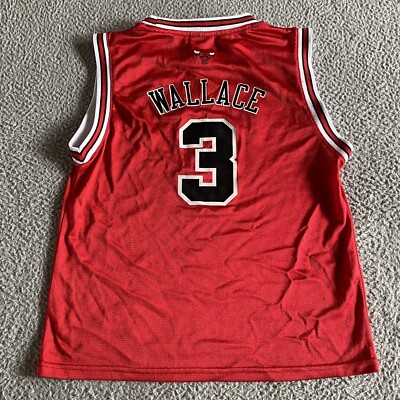 KINGS WALLACE 3 ユニフォーム L Chicago Bulls Ben Wallace #3 NBA Basketball Jersey Youth Boys