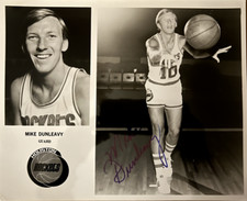 MIKE DUNLEAVY AUTO TEAM ISSUED B & W 8 X 10 PHOTO HOUSTON ROCKETS