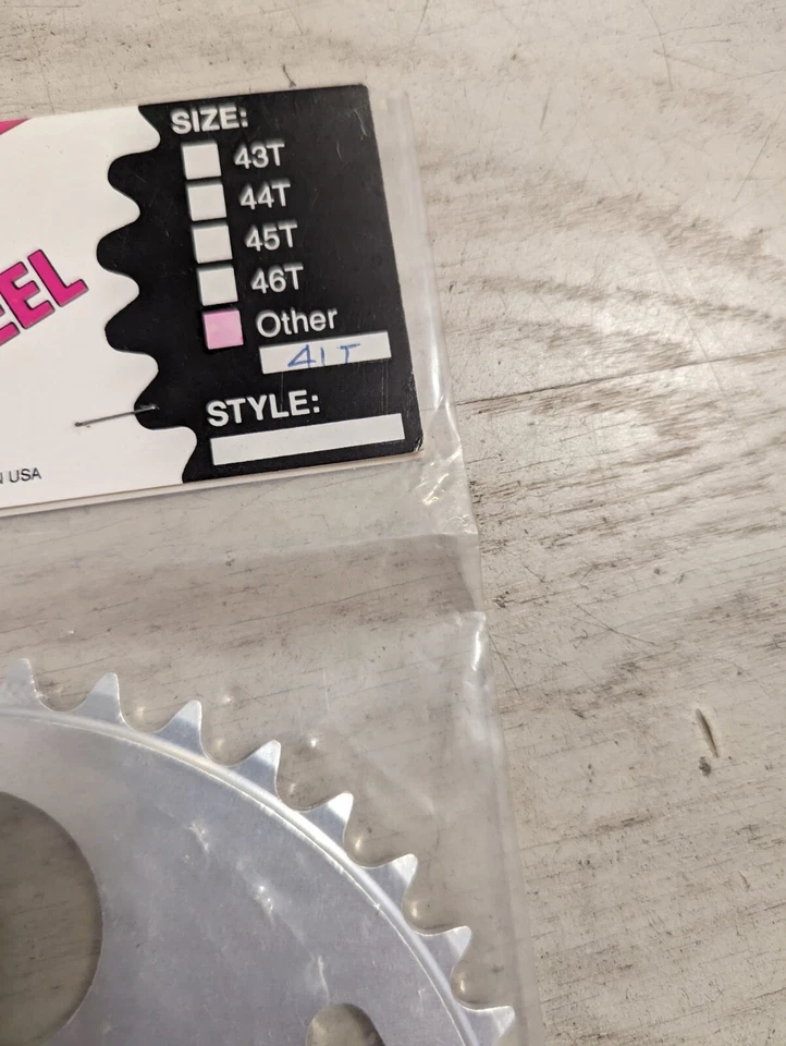 Profile Racing 41T Sprocket Mid School BMX Billet Chainwheel Silver New NOS - Image 3 of 4