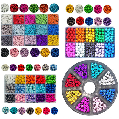 4 -12 mm Eine Schachtel 3D Illusion Wunder Runde Acryl Perlen Zum Selbermachen Schmuckherstellung