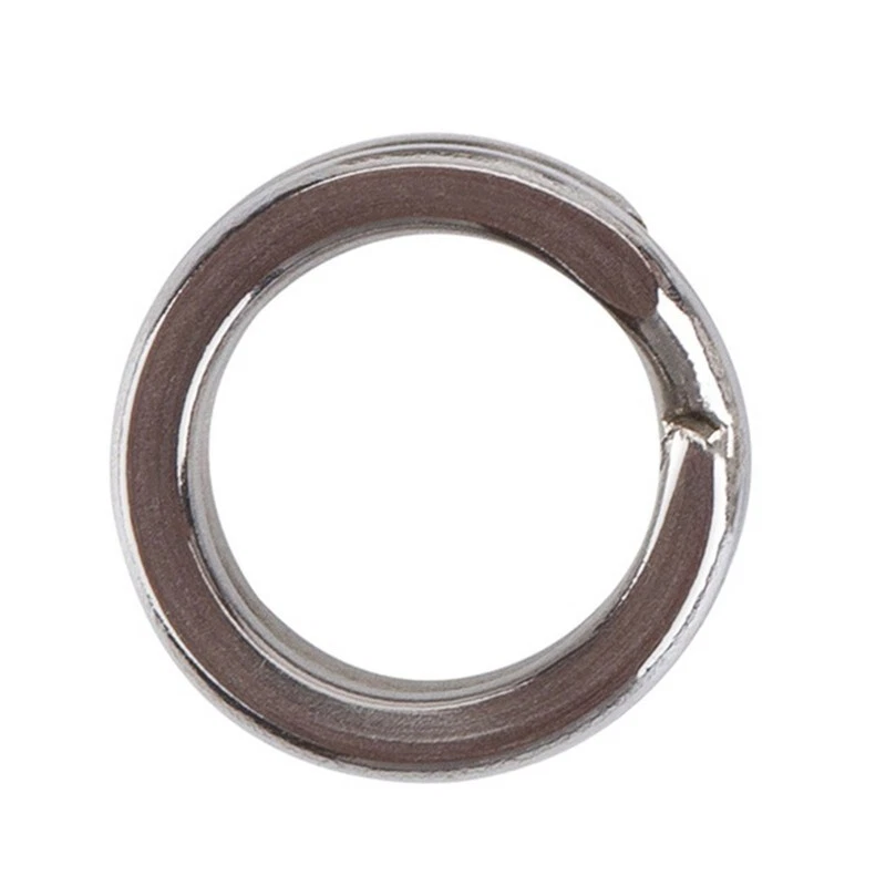 9mm Forte Piatto Argento Split Rings - Esca / Mare Rig da Craft - Vario Quantità - Immagine 2 di 2