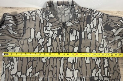 VTG L 80s Distressed Trebark Camo Streetwear Jacket Hunting