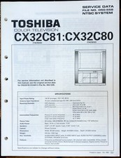Toshiba CX32C81 CX32C80 TV Service Manual Original 
