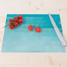 WANDKINGS Glasschneidebrett "Triangle Muster" Geschenk Geburtstag Weihnachten