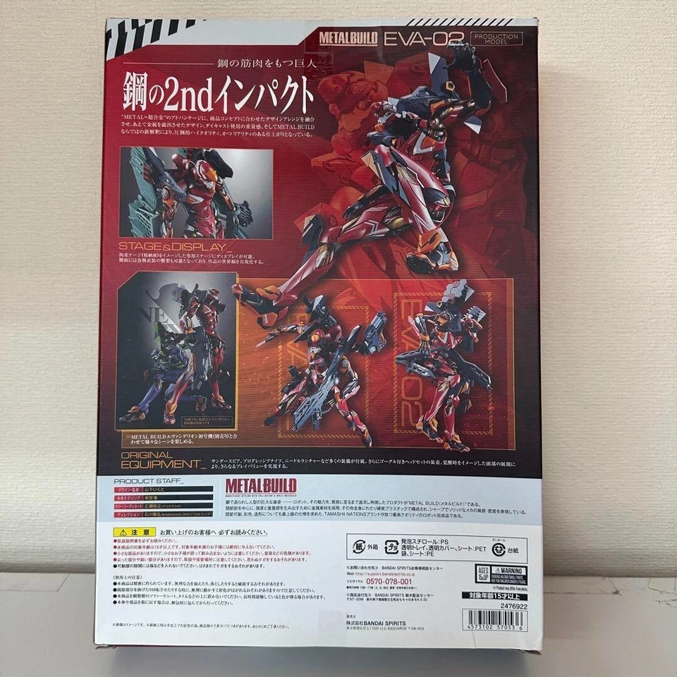 Figura de acción Metal Build Neon Genesis Evangelion Unit 02 EVA-02 de Japón Foto 2 de 3