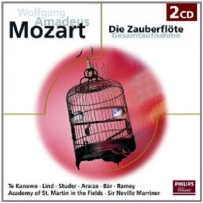 TE KANAWA/LIND/STUDER/ARAIZA/RAMEY/MARRINER/+ - DIE ZAUBERFLÖTE (GA) 2 CD NEU