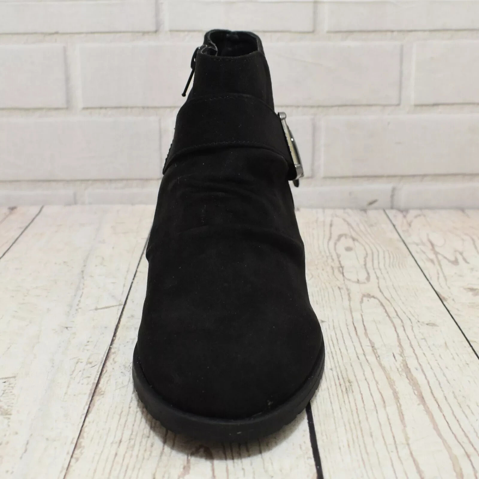 Womens Head over Heels Pauline Black Low Heel Zip Up Ankle Boots UK 3 RRP. £70 image 3
