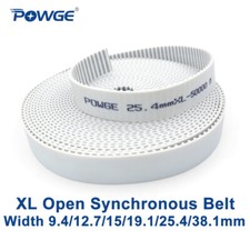 PU XL Open Timing belt Width 3/8" 1/2" 3/4" 1" 2" 15mm Polyurethane Steel core