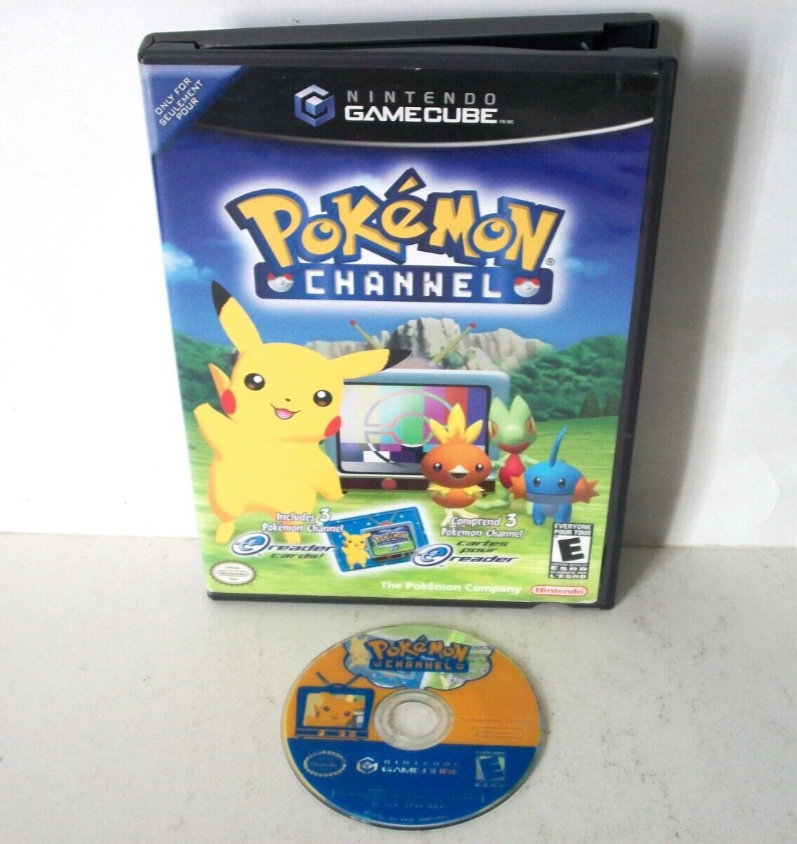 Pokemon Channel Nintendo GameCube Game Case Pikachu Pokemon Channel Nintendo GameCube Game Case Pikachu