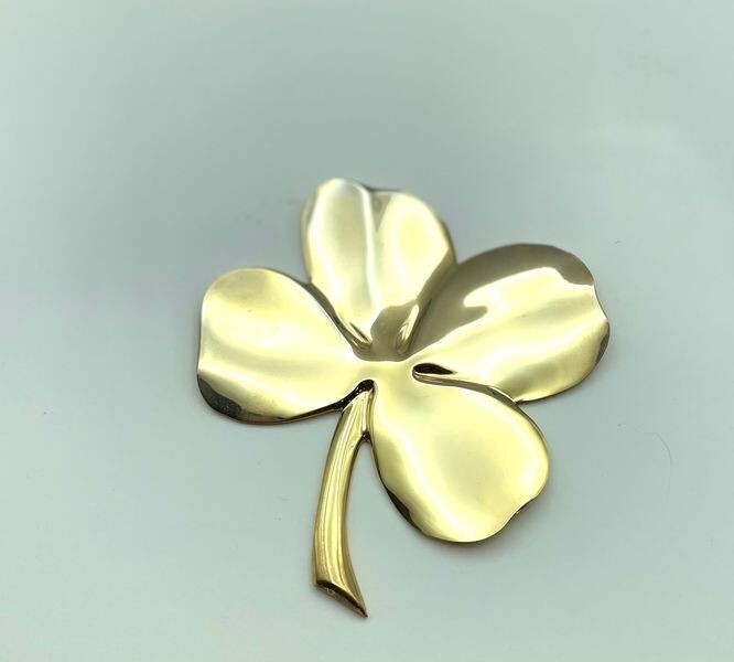 24k Gold Plated 4 Leaf Clover Hope- Faith -Love- and Luck | eBay
