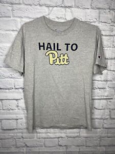 Pitt Panthers Champion T Shirt Hail To Pitt Gray Mens Large Preowned | eBay