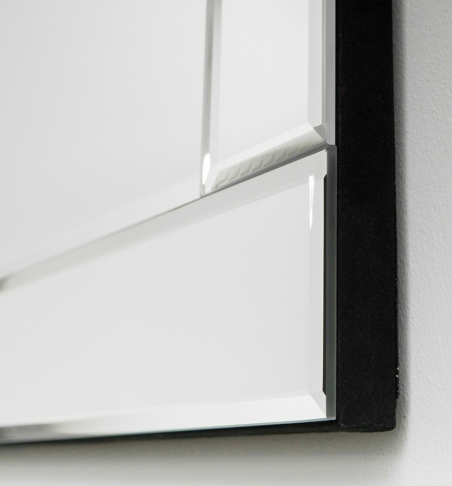 Blenheim Silver Glass Frame Rectangle Bevelled Wall Mirror