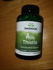 Swanson Milk Thistle Seed Capsules, 500 mg, 120 Count