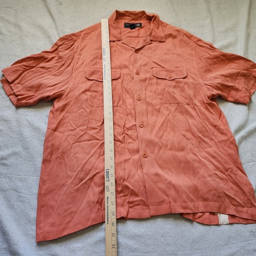 Nat Nast Shirt Mens Large Coral Doc Mackenzies Custom Embroidered Button Down - Picture 5 of 11