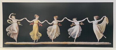Fünf Tänzer, von Antonio Canova (1789-1790) Reproduktionsdruck