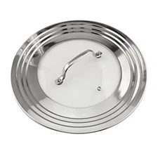 Stainless Steel Universal Lid For Pots Pans And Skilletsfits 7 To 12 Replaceme
