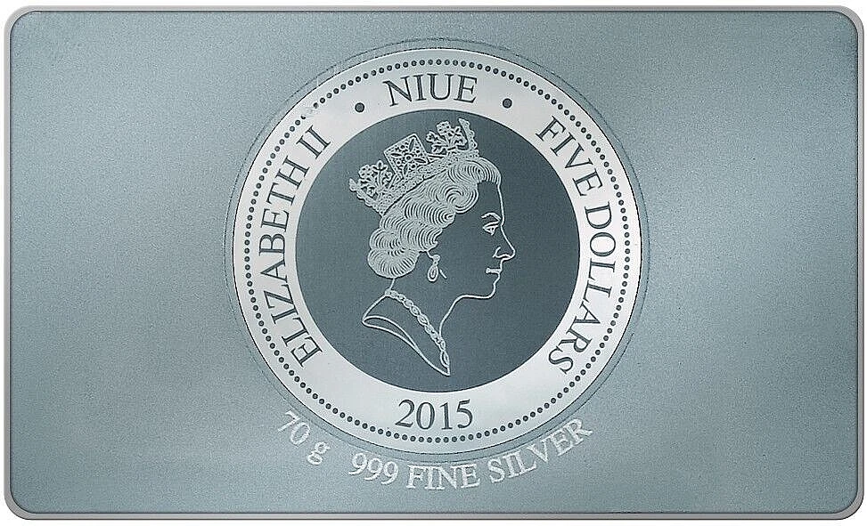 Niue 2015 – 15 x 5$ Giants of Art Serie: "The Kiss" Gustav Klimt – 1050 g PP