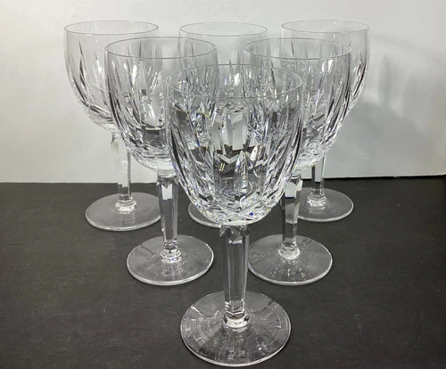 Vintage Set of 6 ~ Waterford Crystal ~  KILDARE ~ 7" Water Goblets ~ IRELAND
